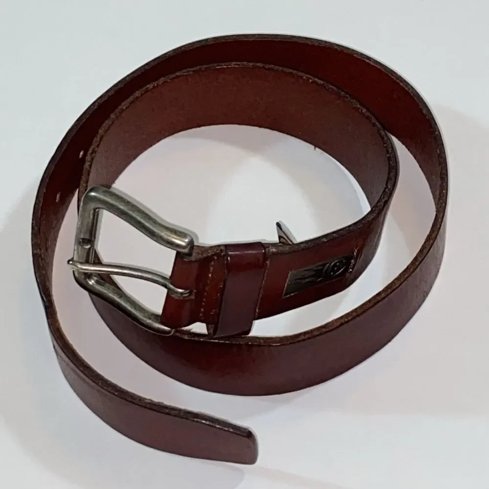 VTG,AUTHENTIC FOSSIL Brown Leather Men's Belt Size 35-34